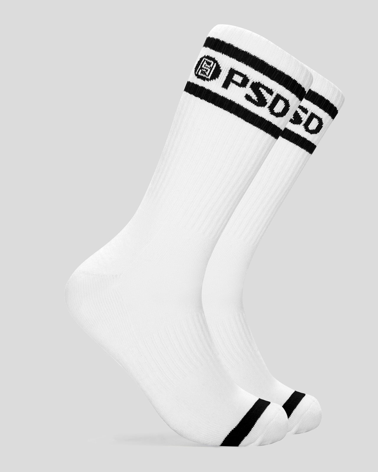 3 PACK - LOGO STRIPE CREW - WHITE - Image 2